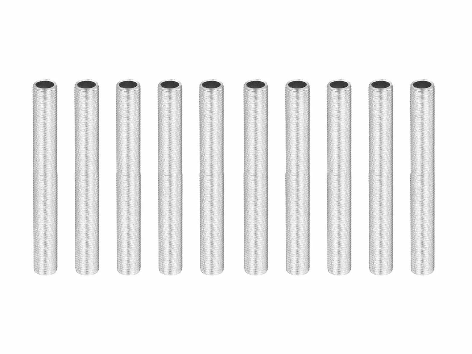 Kit de 10 barras roscadas M10 acero galvanizado longitud 60 mm para lámparas