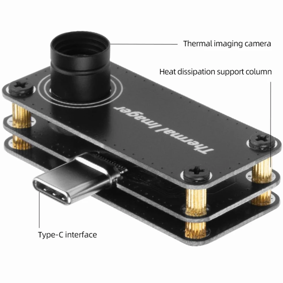 Mini cámara termográfica infrarroja USB, 20℃-1000℃, medidor de temperatura para control de aplicación OTG, termodetector multifunción