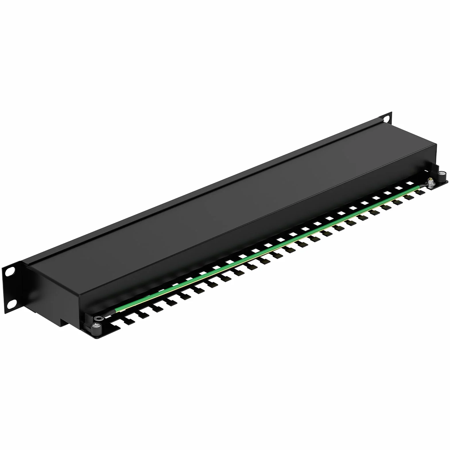 Panel de conexiones CAT 7 24 puertos RJ45 blindado 19 pulgadas