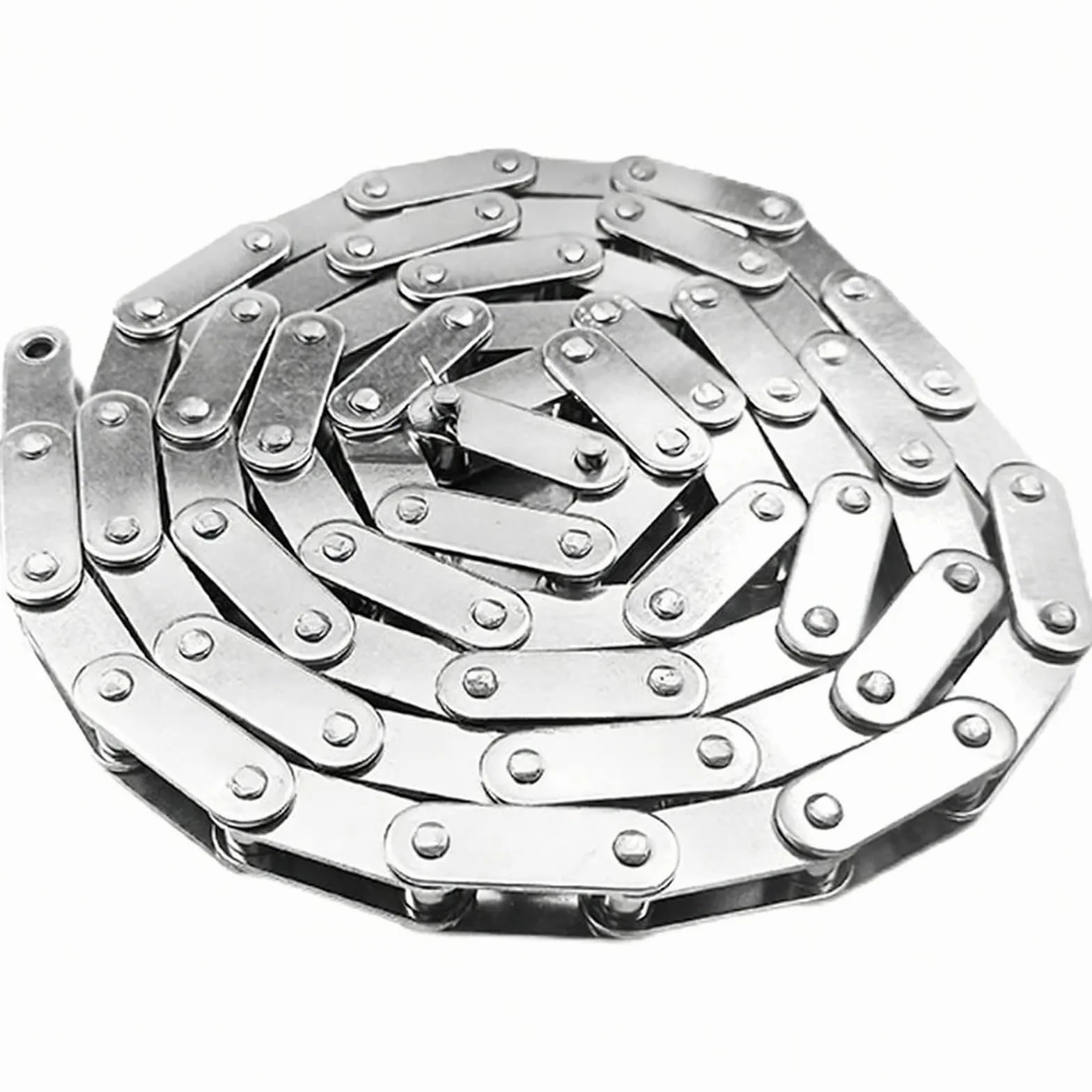 Cadena de rodillos de doble paso 304 | 1.524m de acero inoxidable for transportador industrial(2040-25.4pitch)