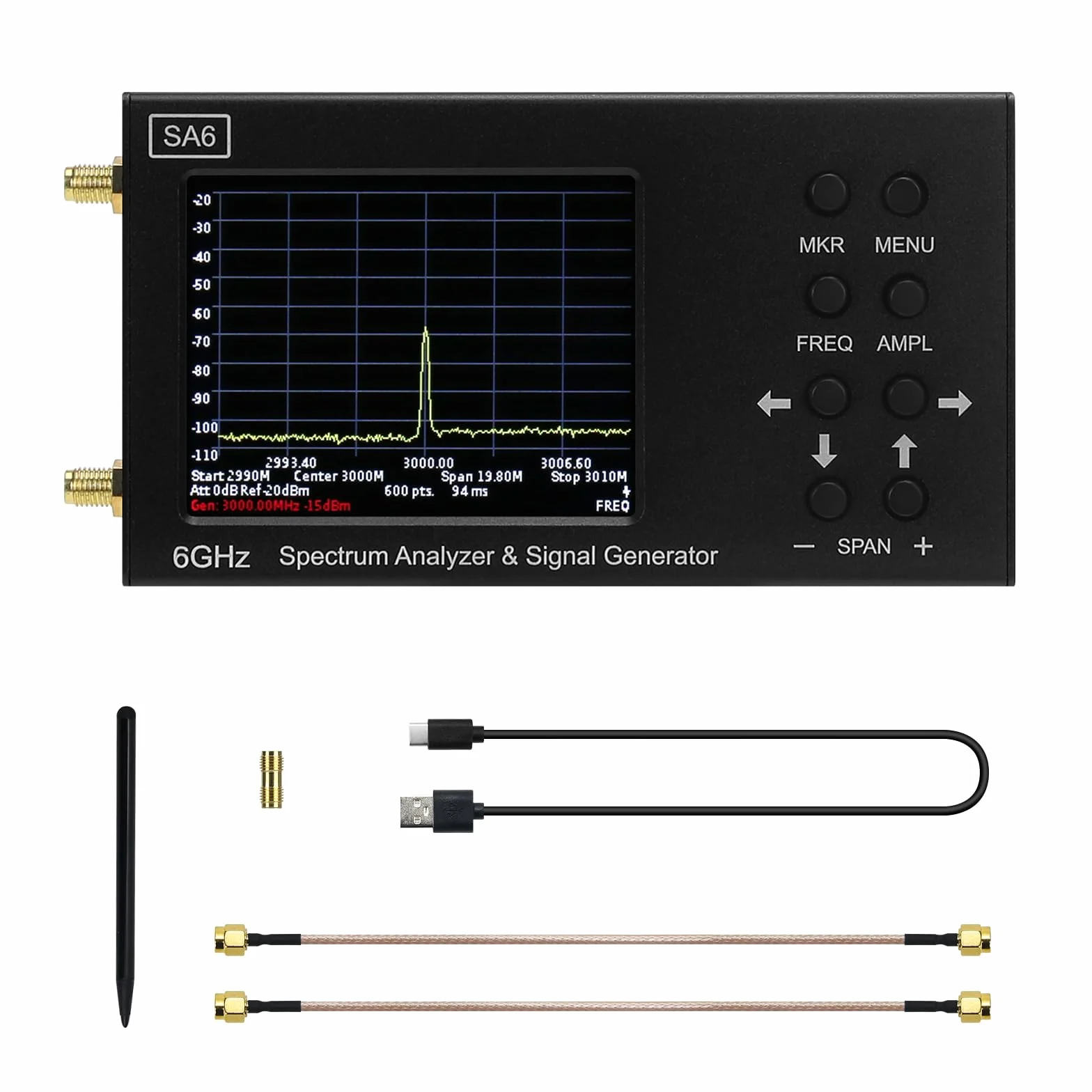 SA6 6GHz Spektrumanalysator SignalGenerator RF SignalGenerator Signalquelle