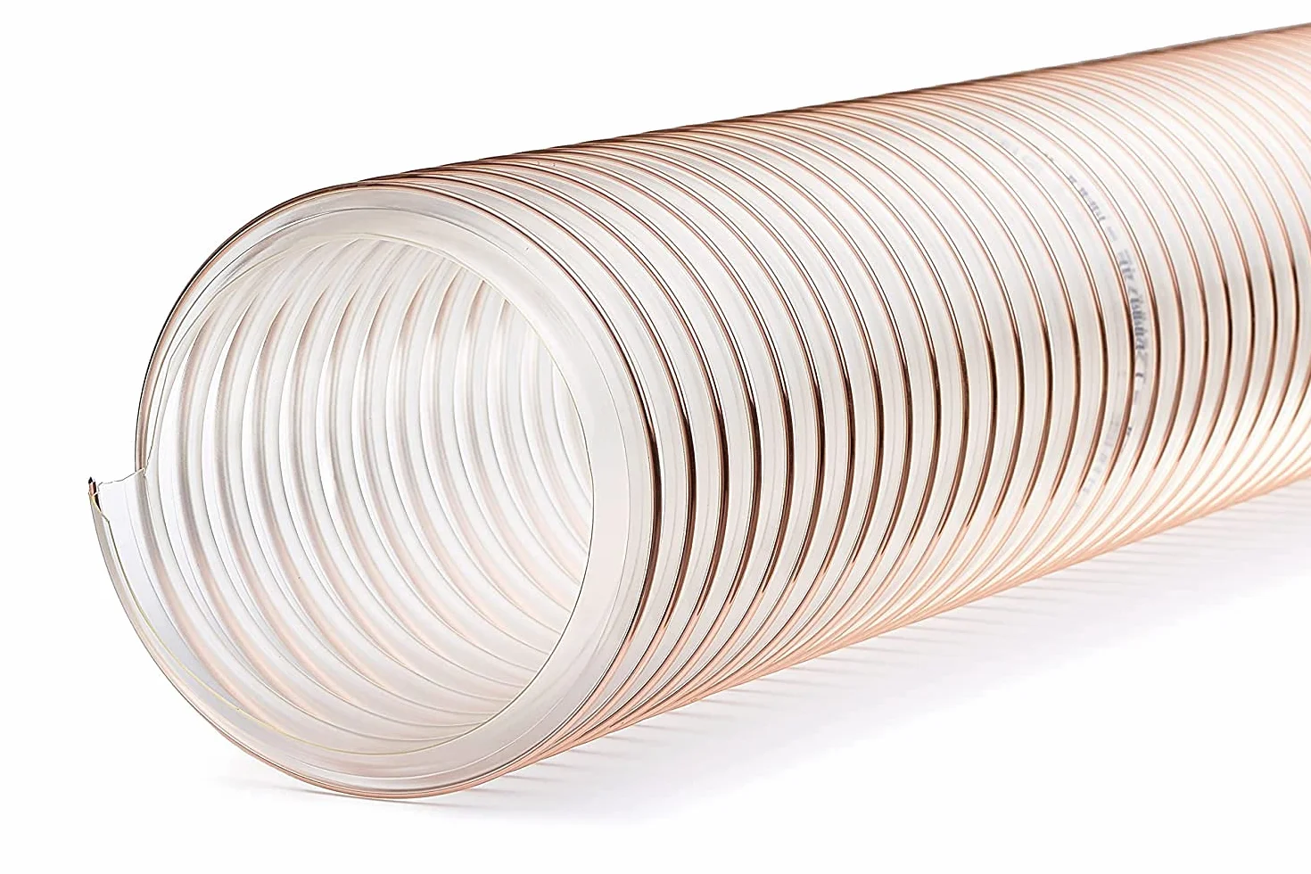VACUFLEX PU 400 C ECO - Manguera de extracción de poliuretano con grosor de pared de 0,4 mm, longitud de 10 m, ID70 mm, resistente a microbios e hidrólisis
