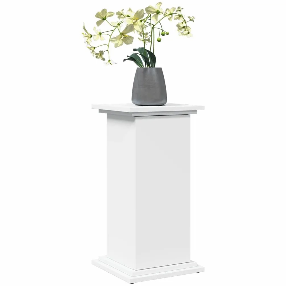 Soporte expositor blanco 31 x 30 x 60 cm aglomerado | 2 compartimentos ocultos, 1 puerta reversible, capacidad 60 kg, fácil limpieza
