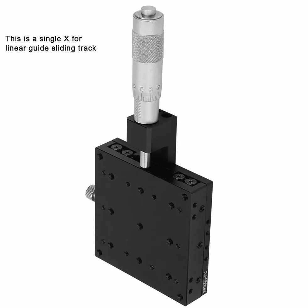 Keenso SEMX80-AC Micrómetro manual de precisión lineal etapa de traducción, Tabla de deslizamiento X Axis, 80x80mm