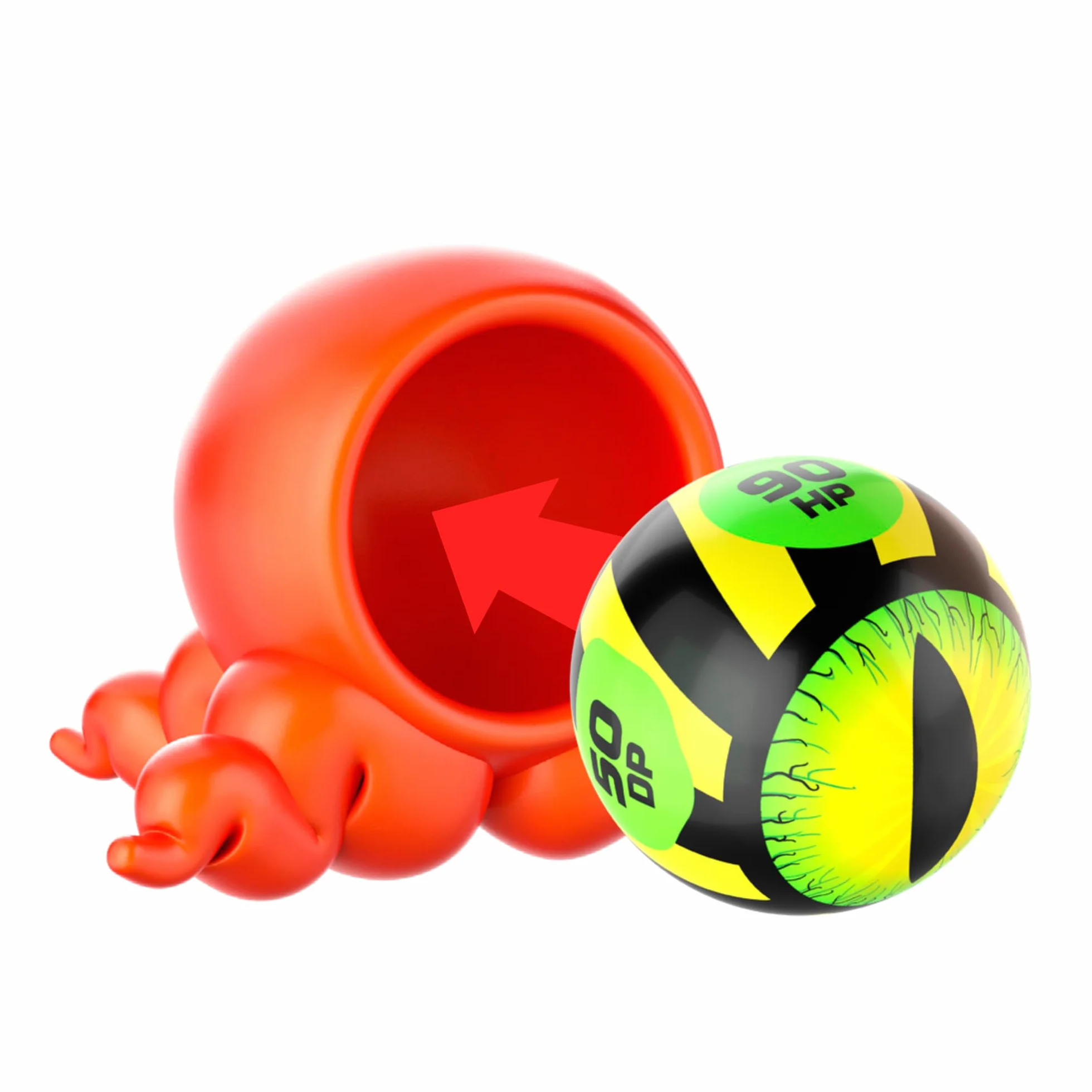 Freak Marbles Bolsa de Malla Canicas Monstruosas 3 Diseños Juego Colección Niños 4+