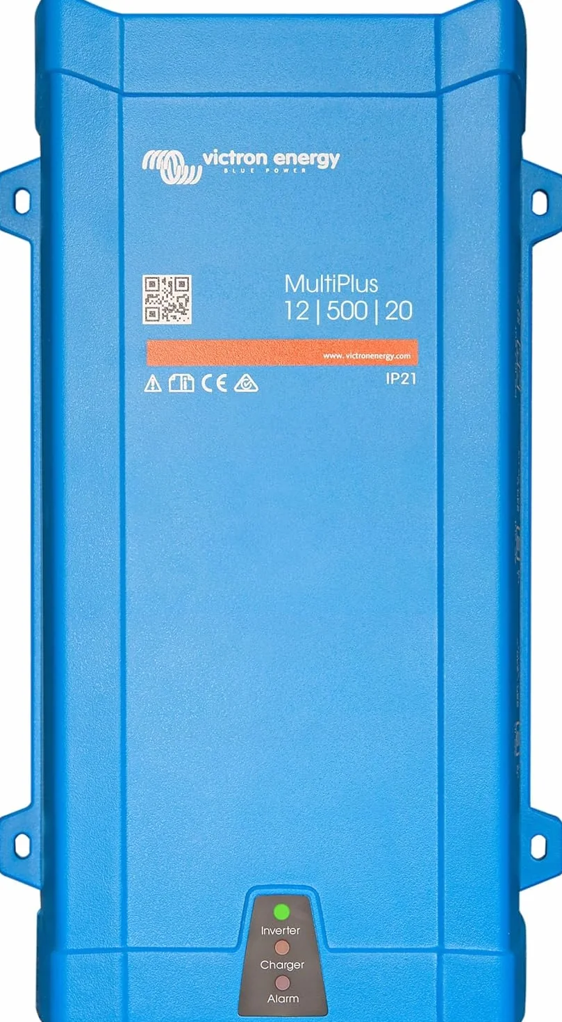 Victron Energy MultiPlus 500VA 12-Voltios 230V Inversor de Onda sinusoidal Pura 20 amperios Cargador de batería
