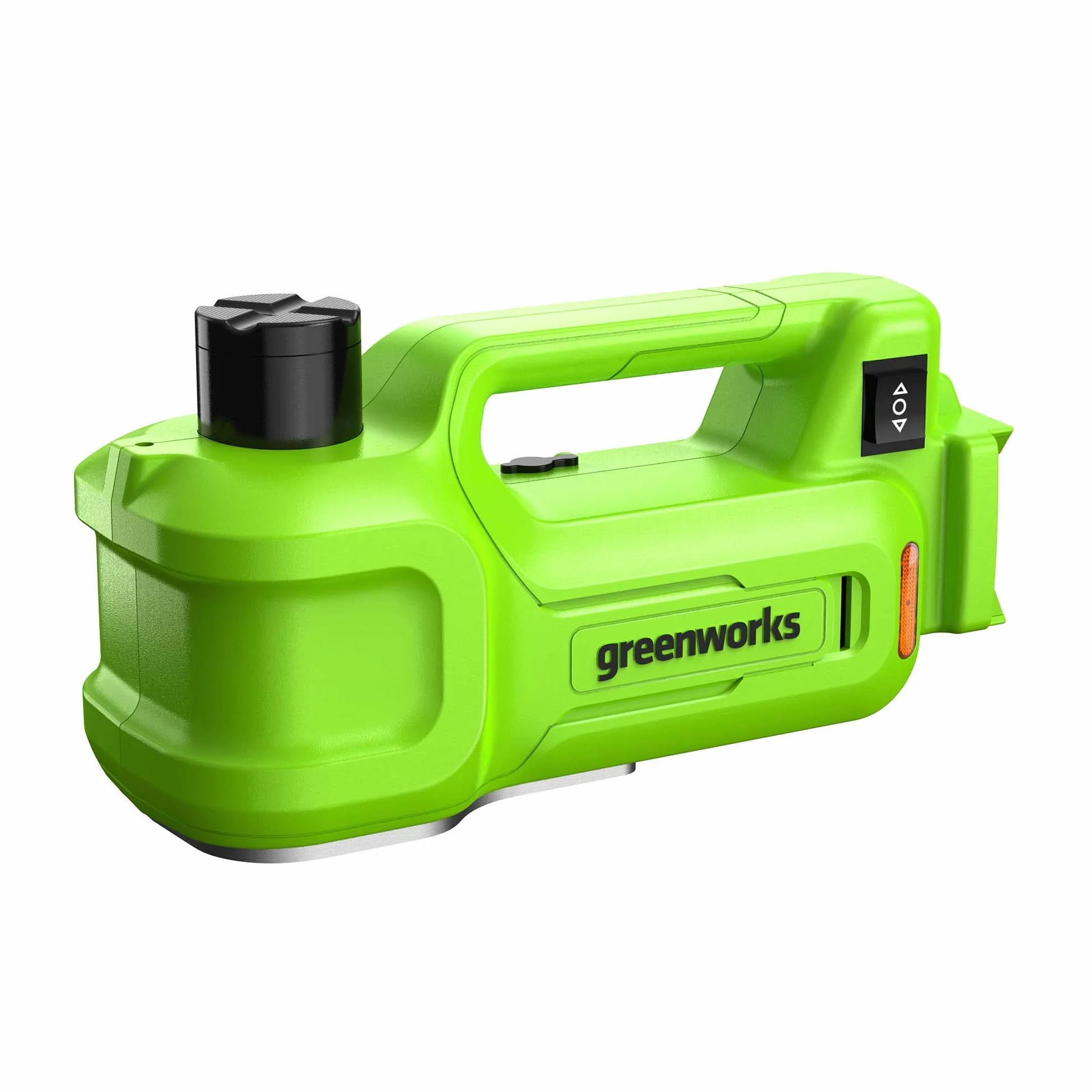 Greenworks Batería Jack 24v 3T Altura de Elevación Hidráulica Eléctrica: 6 - 1 / 8 "- 17 - 1 / 2" (155 - 445 mm) Bloqueo Automático Universal SIN Batería y Cargador G24JACK