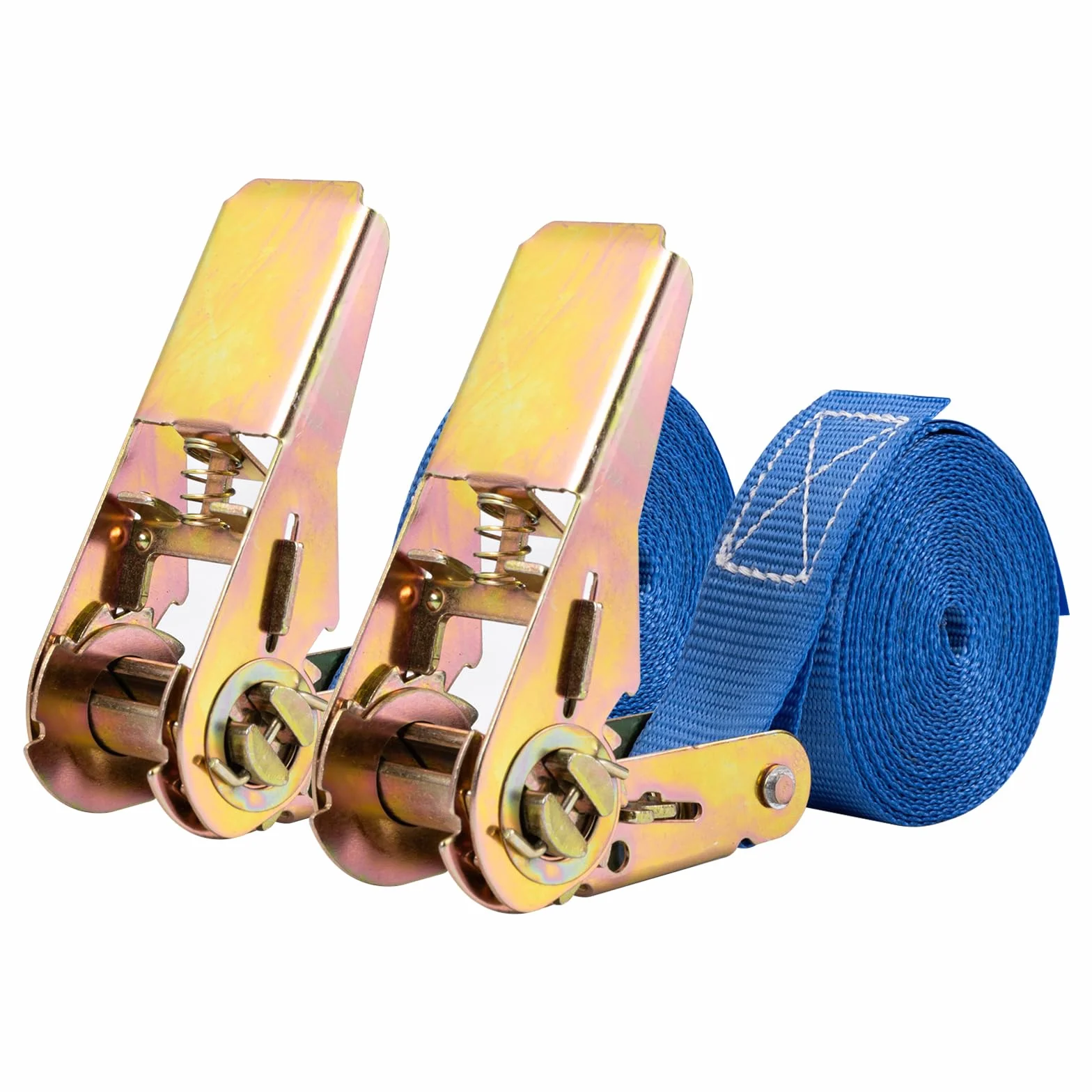 Correas tensoras con carraca 4 m robustas Amarre para Transporte Materiales Motocicletas Bicicletas mudanzas Paquetes Camping 2 Unidades Azules