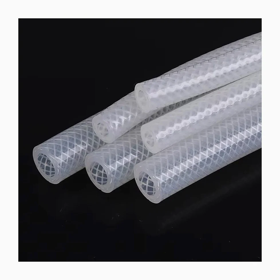 Tubo de silicona trenzada de 1 m: manguera de goma flexible de grado alimenticio for plomería, elaboración de cerveza, laboratorios, lácteos y vacío.(16mmx24mm)