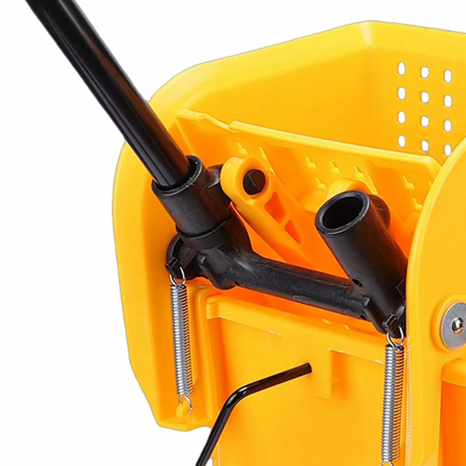 Cubo para fregona con escurridor Lateral de 20 litros con Ruedas y asa