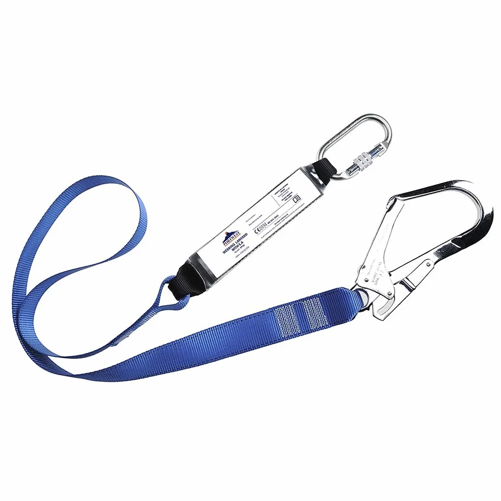 Portwest FP50RBR Línea De Amarre De Cincha Con Absorbedor, Azulina