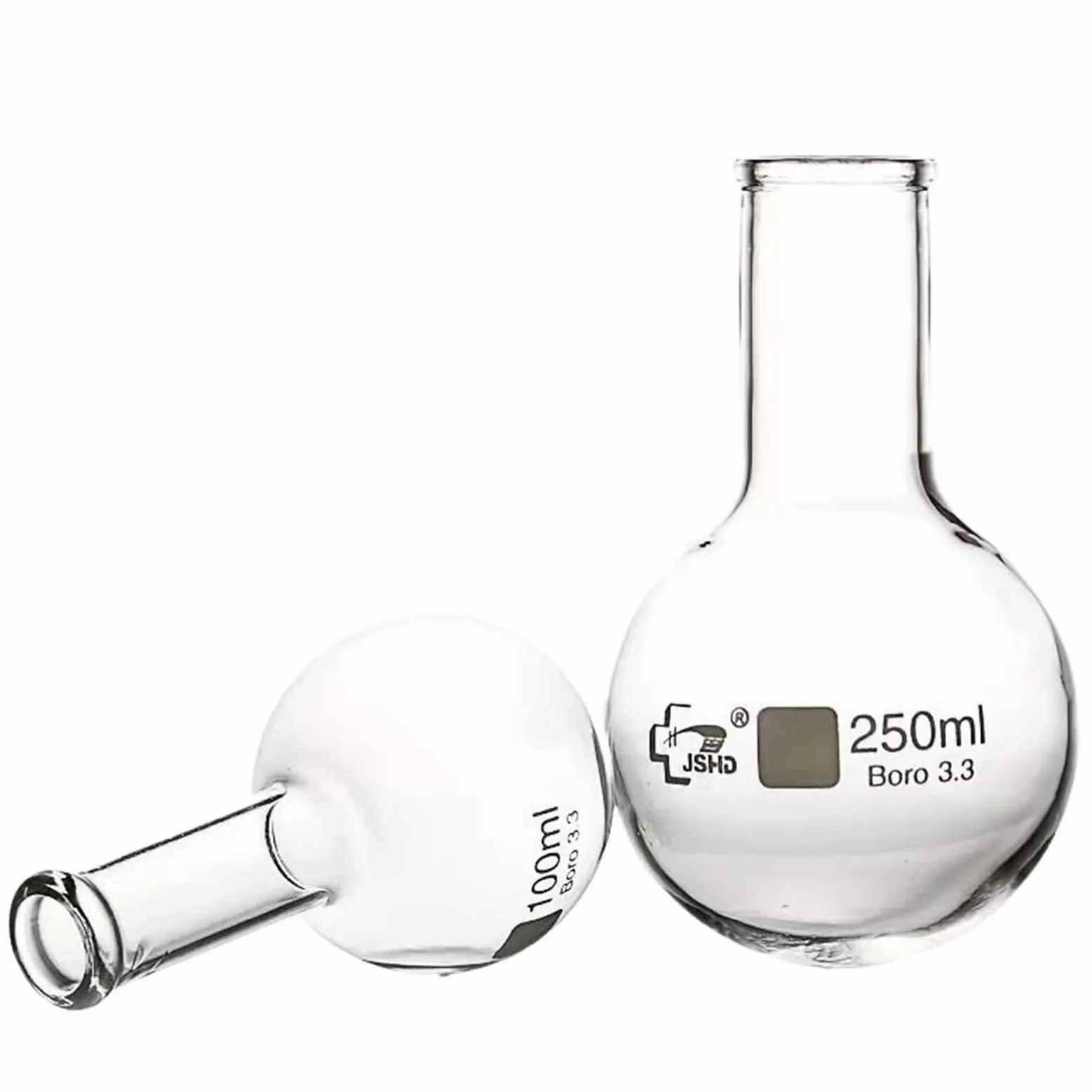 1 Uds. Boca esmerilada estándar 19#24#29# matraz de destilación de una Sola Boca con Vidrio de Fondo con Capacidad de 50ml a 2000ml(2000ml caliber24)