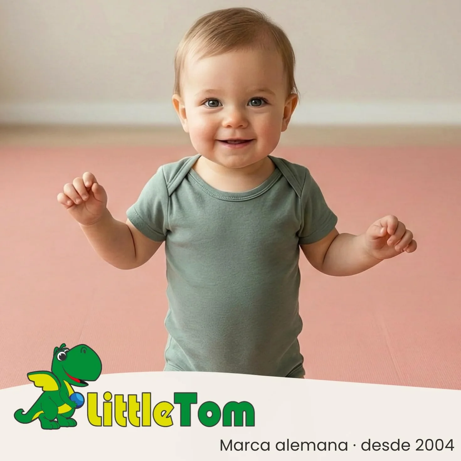 LittleTom Alfombra Puzzle para Niños 9 Piezas 30x30 cm Espuma EVA Antideslizante Certificada TÜV