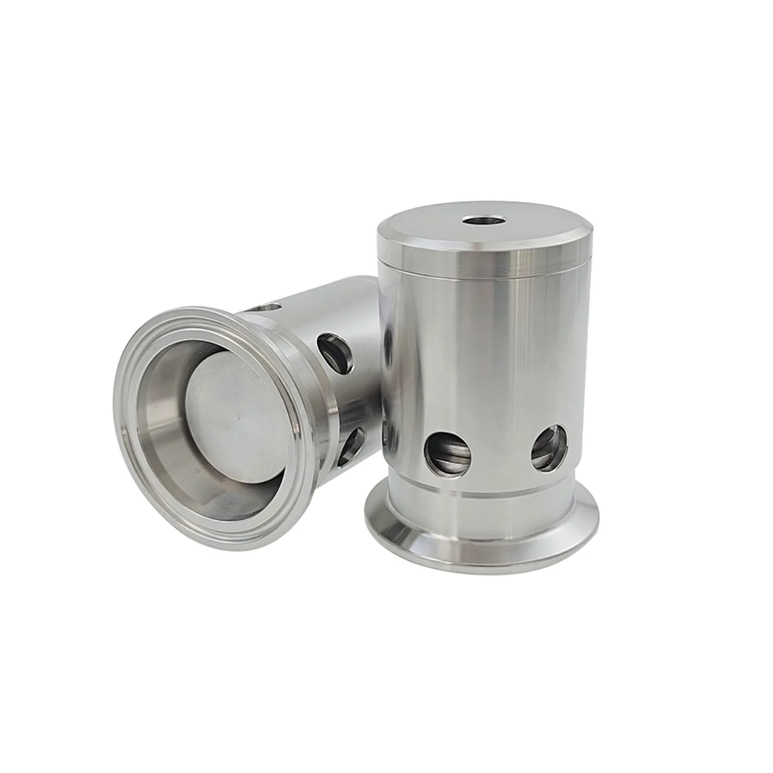 Válvula reductora de presión ajustable acero inoxidable SUS304 2" con triple abrazadera 2 bar