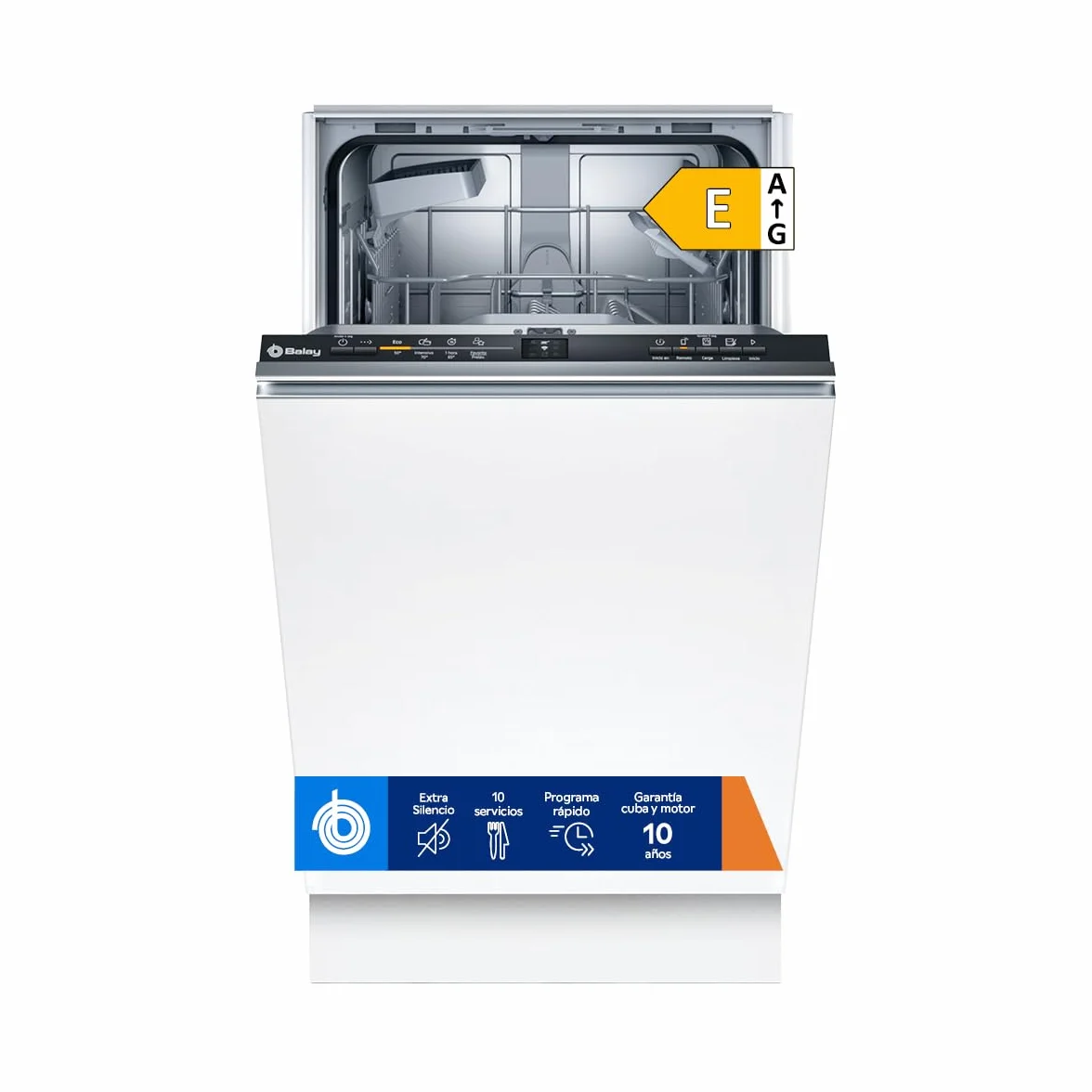 Balay Lavajillas integrable 45 cm Motor ExtraSilencio Home Connect Infolight 3VT4031NA