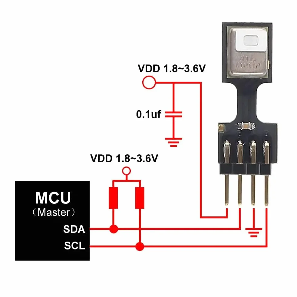 DollaTek AHT25 Sensor de Temperatura y Humedad Alta Precisión para Arduino