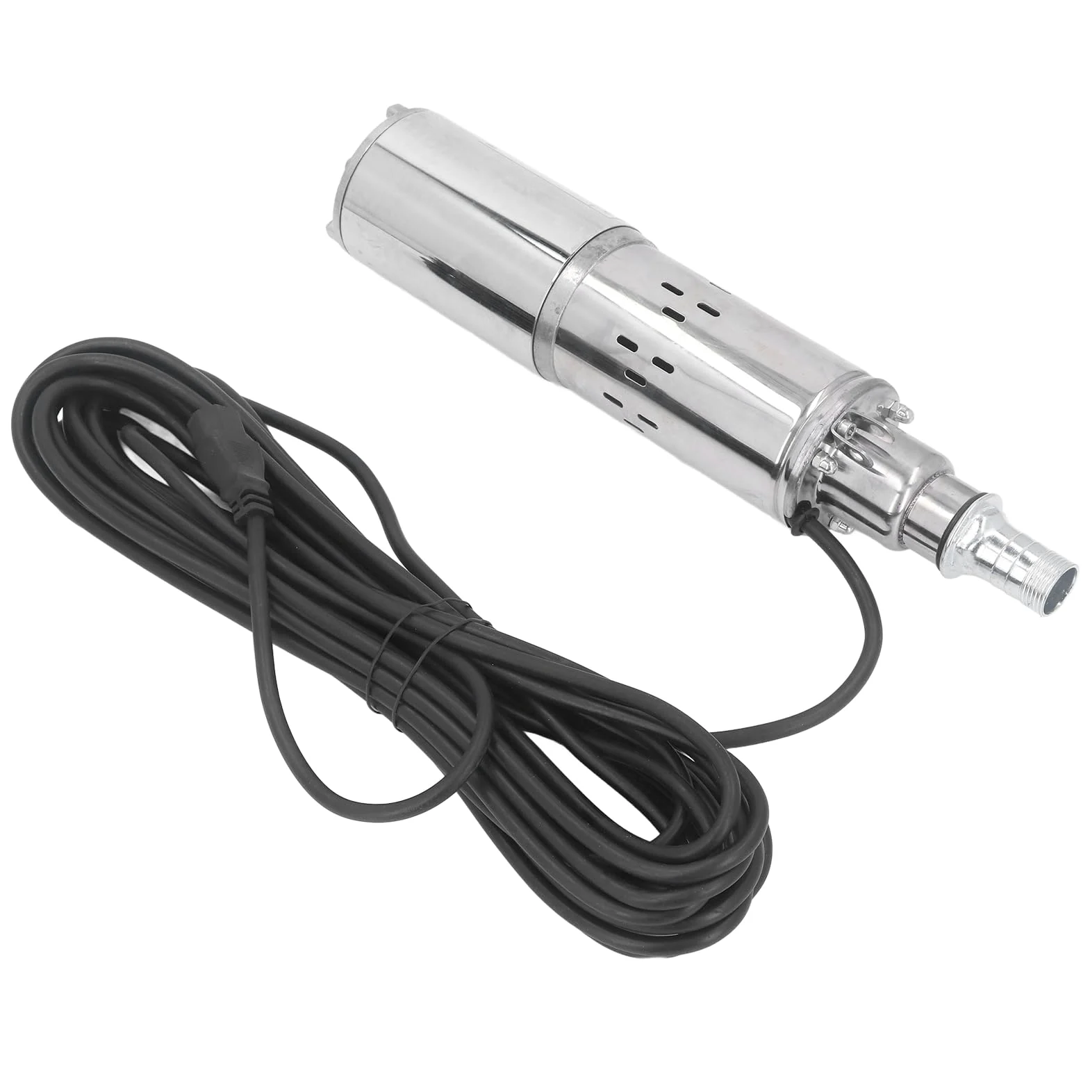 Garosa Bomba de Tornillo CC Bomba Sumergible Solar de Pozo Profundo de Acero Inoxidable 48 V 60 V 550 W 1,2 M3 H 45 M Cabezal Motor de Cobre para Riego Granja Jardín Riego