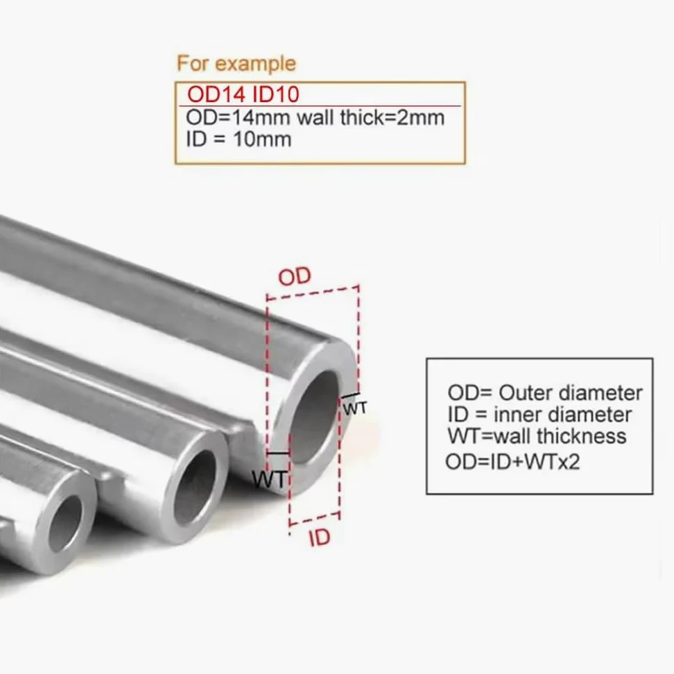 1 tubo de acero al carbono de precisión de 25 cm - OD 31/32/33 mm, tubo redondo pulido for uso automotriz e industrial