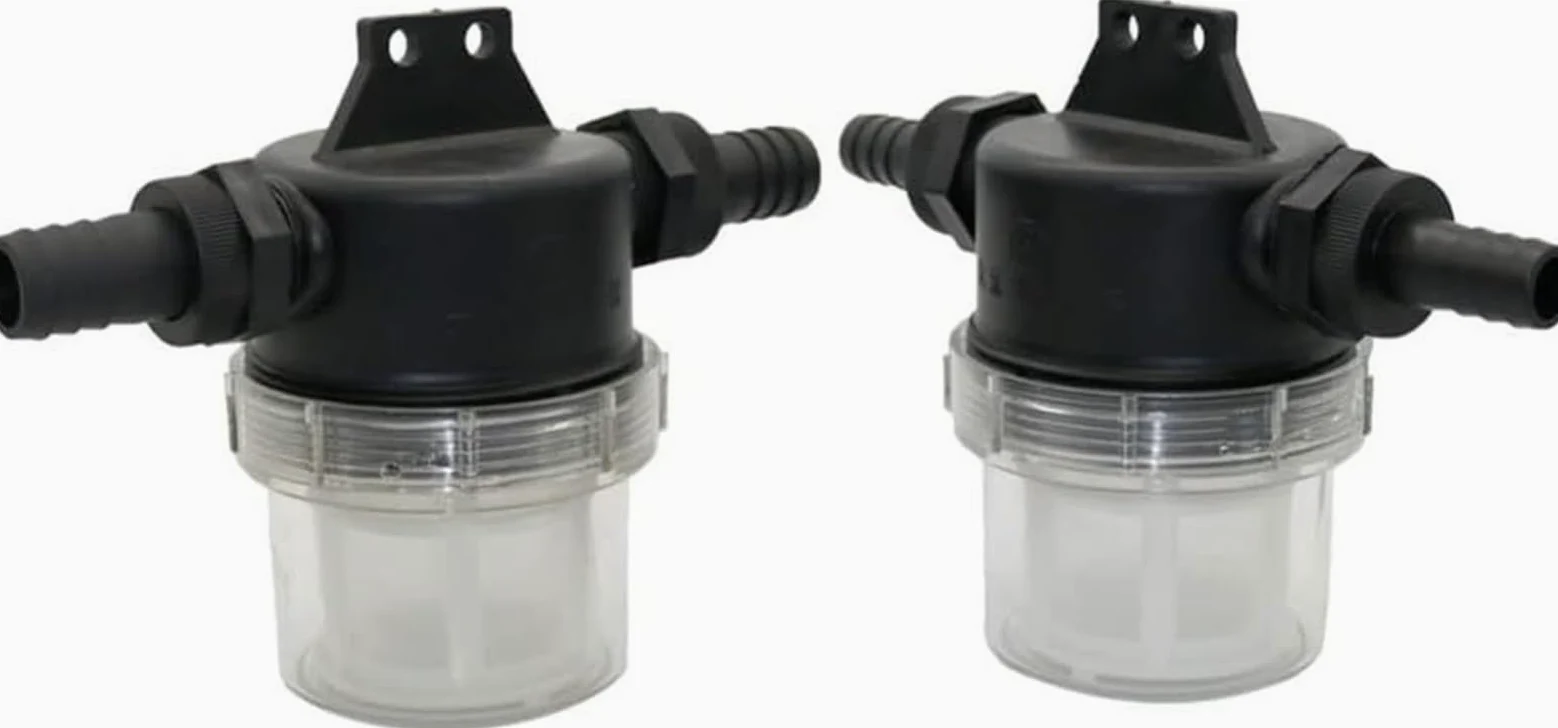 filtro para bomba de agua, 20 Mm Y 25 - Prefiltro Transparente De Malla 40 for Riego Jardines Uso Agrícola