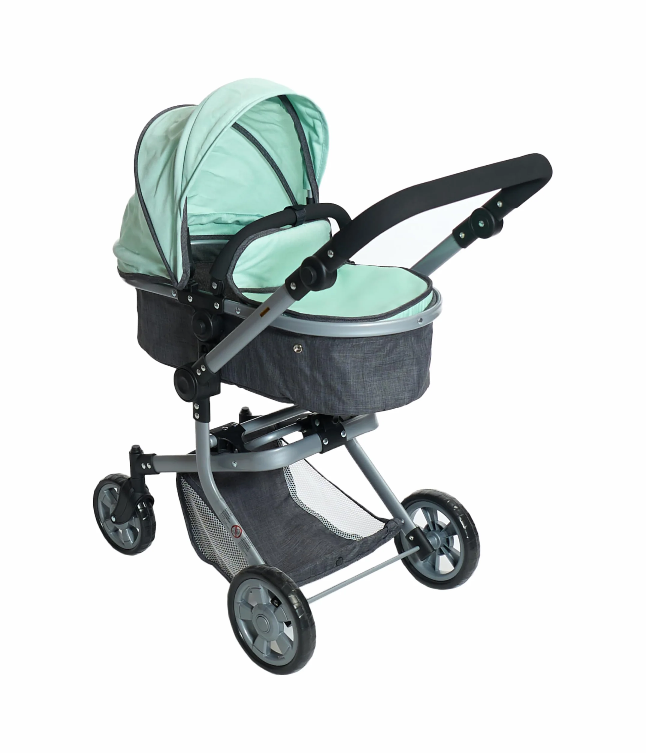 Bayer Chic 2000 Cochecito de muñecas Mika 2 en 1 para muñecas de hasta 52 cm Menta Melange