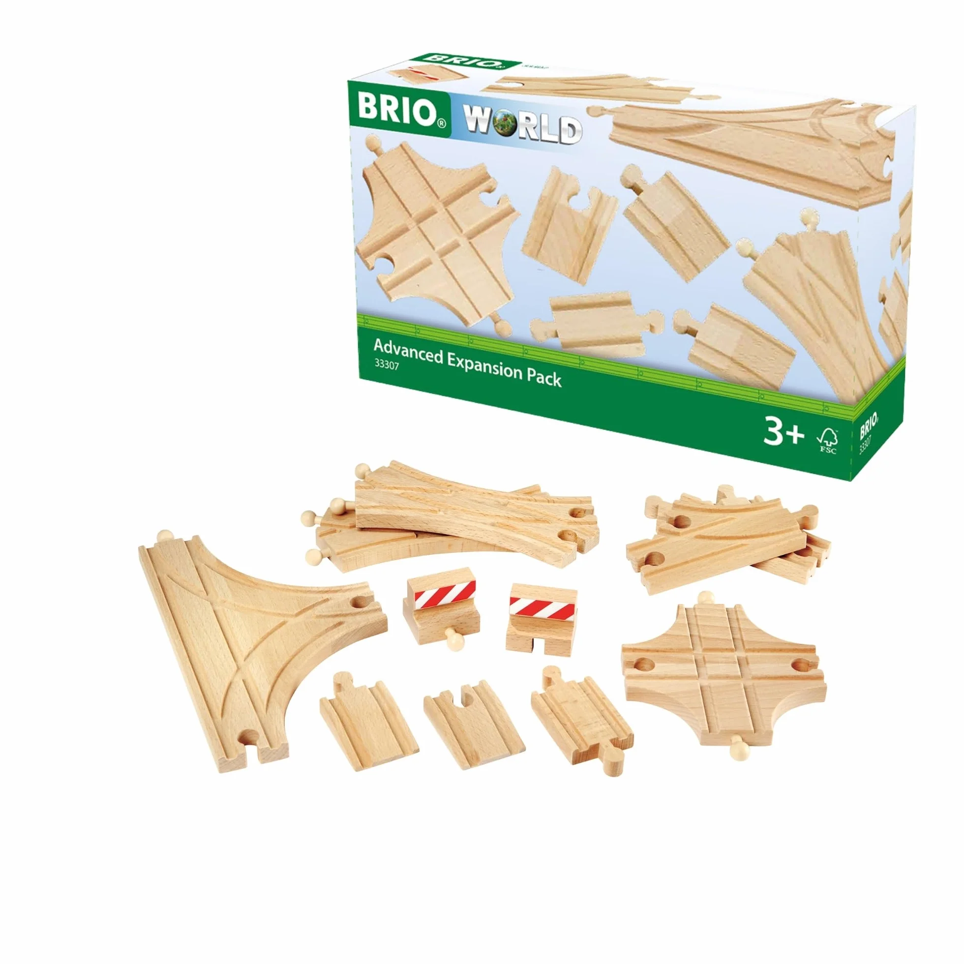 BRIO Pack de expansión de vías avanzado 33307
