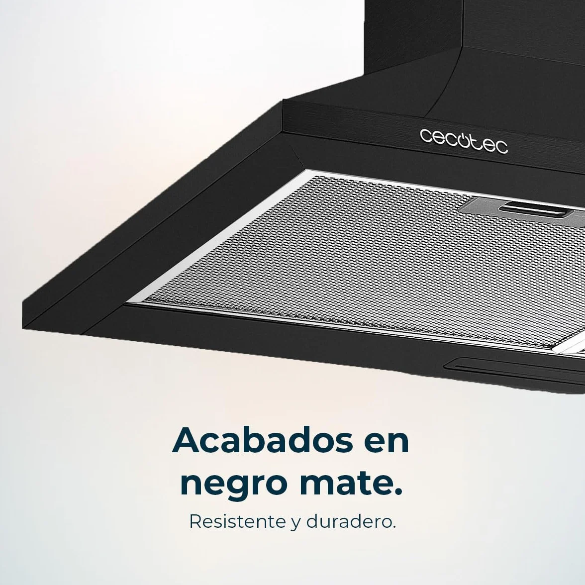 Cecotec Campana Extractora Piramidal 60cm Bolero Flux PM 604300 Black 105W 430m3/h Control Mecánico 3 Niveles