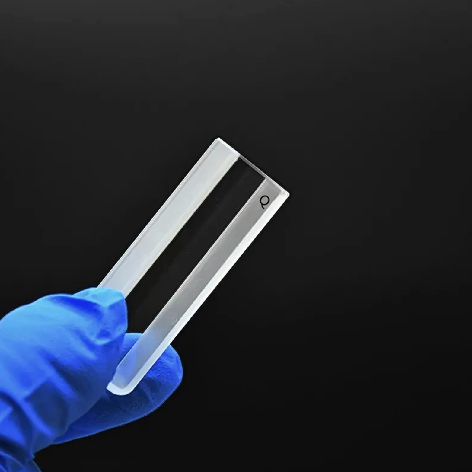 Célula de muestra líquida, Celda de absorción de cuarzo de 10 mm, cubeta de cuarzo de 3,5 ml for espectrofotómetro, proceso de fusión a alta temperatura, paquete de 2