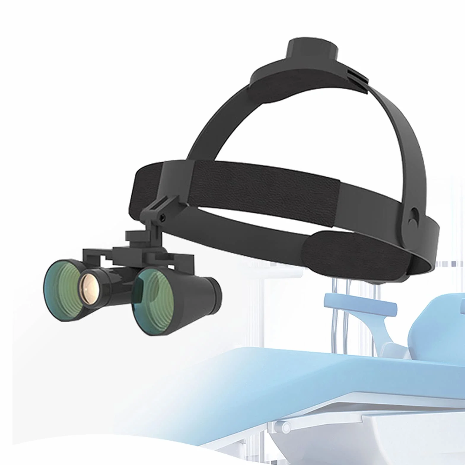S-pomy Lupa Binocular de Laboratorio Médico con Luz Led, Lupa Montada en la Cabeza 3.5X, Gafas de Aumento ​Lupa con Diadema Ajustable, Quirúrgico Binocular Loupes