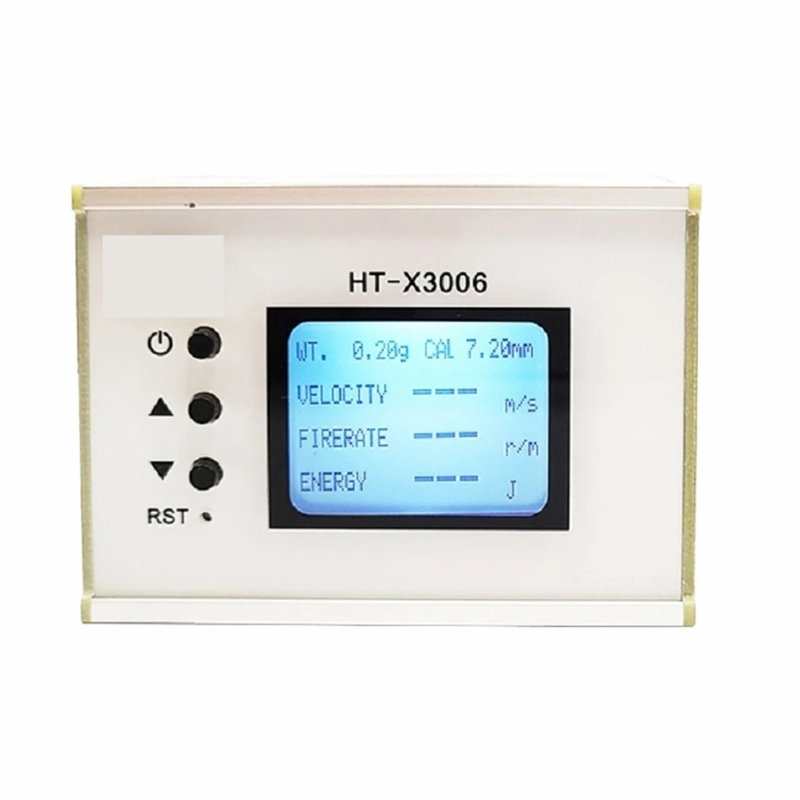 HT-X3005/X3006 Medidor de velocidad de disparo, medición de energía de la velocidad de la bola, cronógrafo, probador de balas con pantalla LCD retroiluminada(X3006(no WiFi))