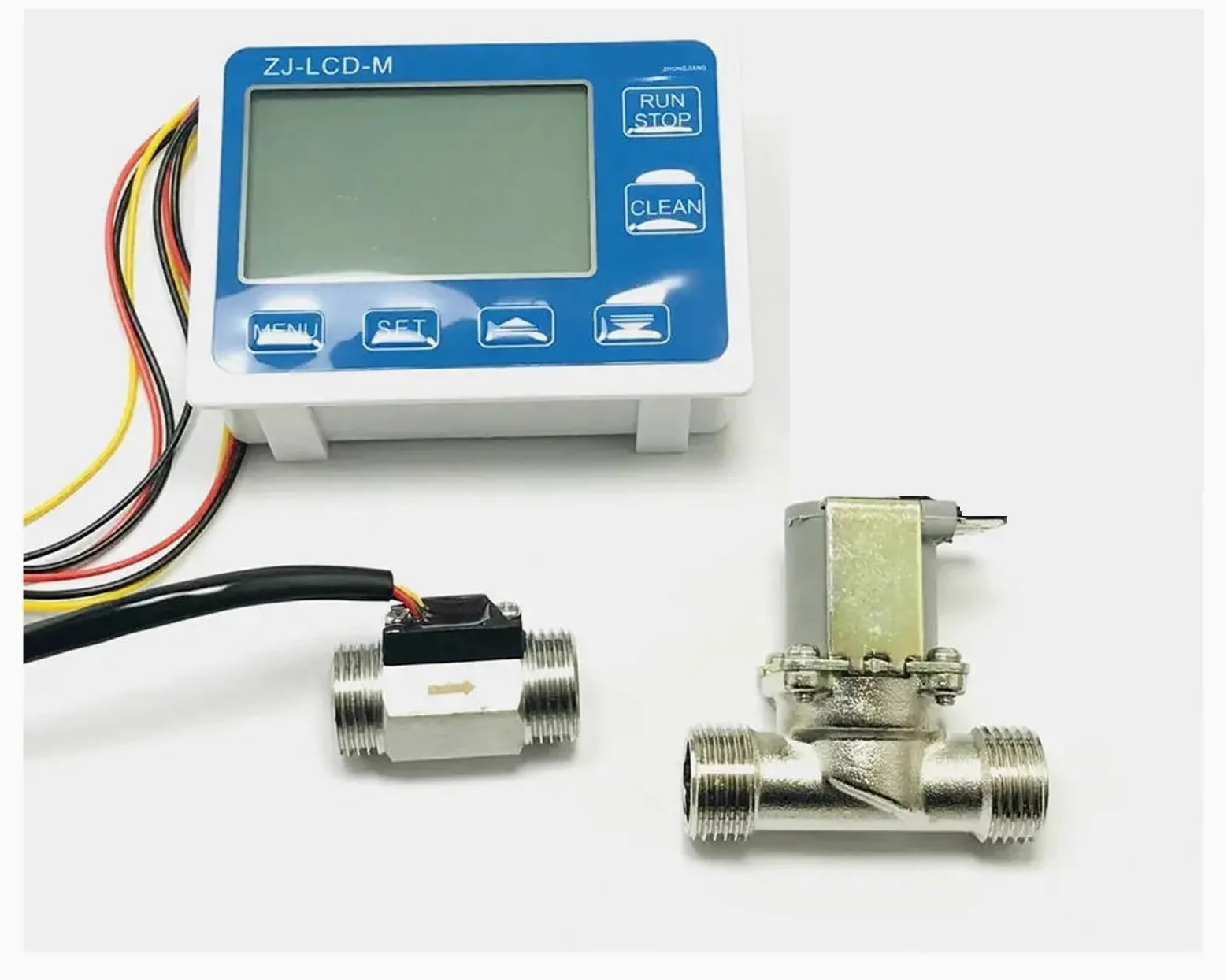 CIRONI Medidor de Flujo Digital LCD con Sensor de Flujo cuantitativo turbinametro (Size : CN)