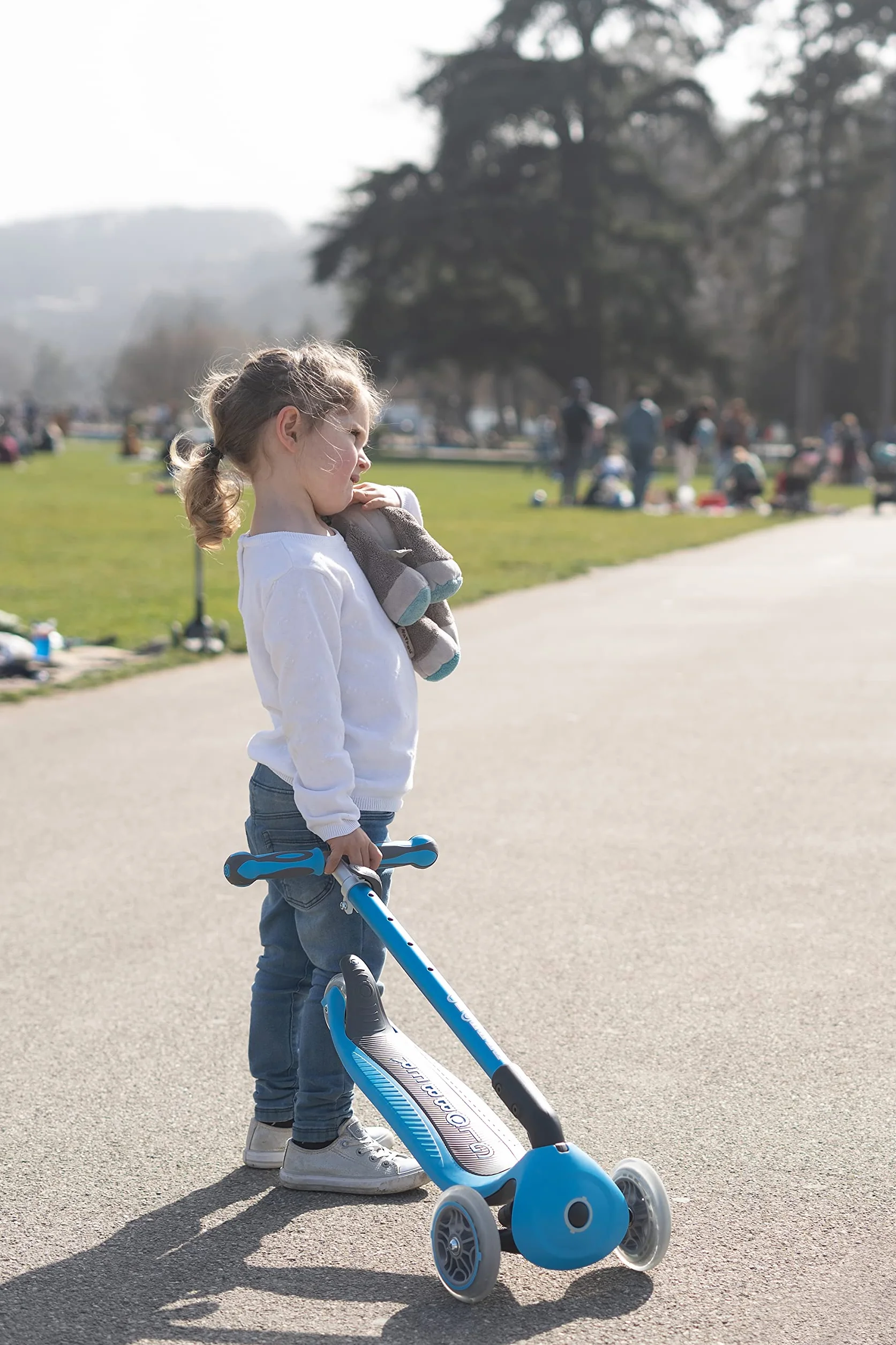 Globber GO•UP Deluxe Patinete evolutivo 3 ruedas con asiento niños 15 meses a 6 años