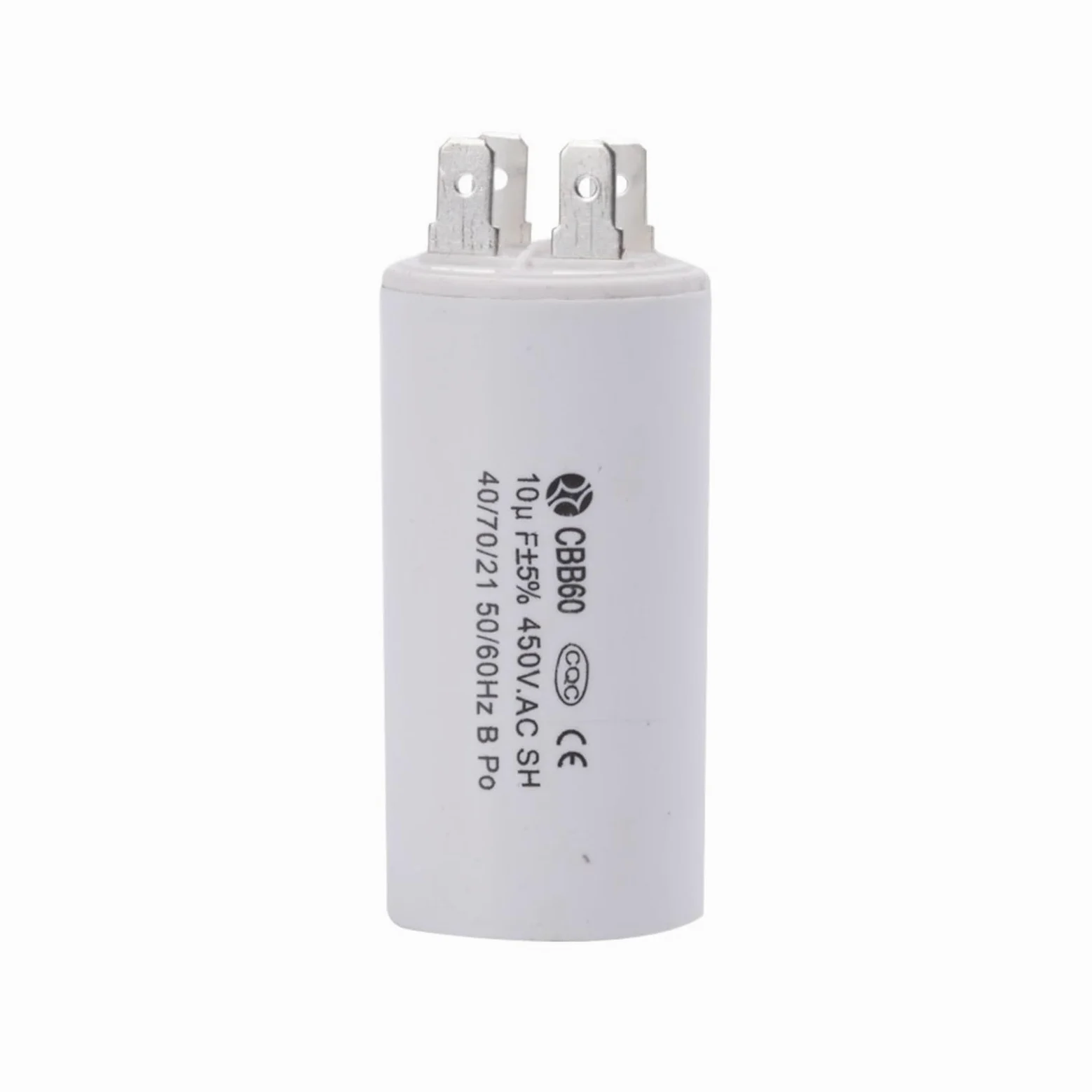Condensador de arranque de motor CBB60 450 V 10 uf, cuatro pines, for condensadores de motor de bomba de agua