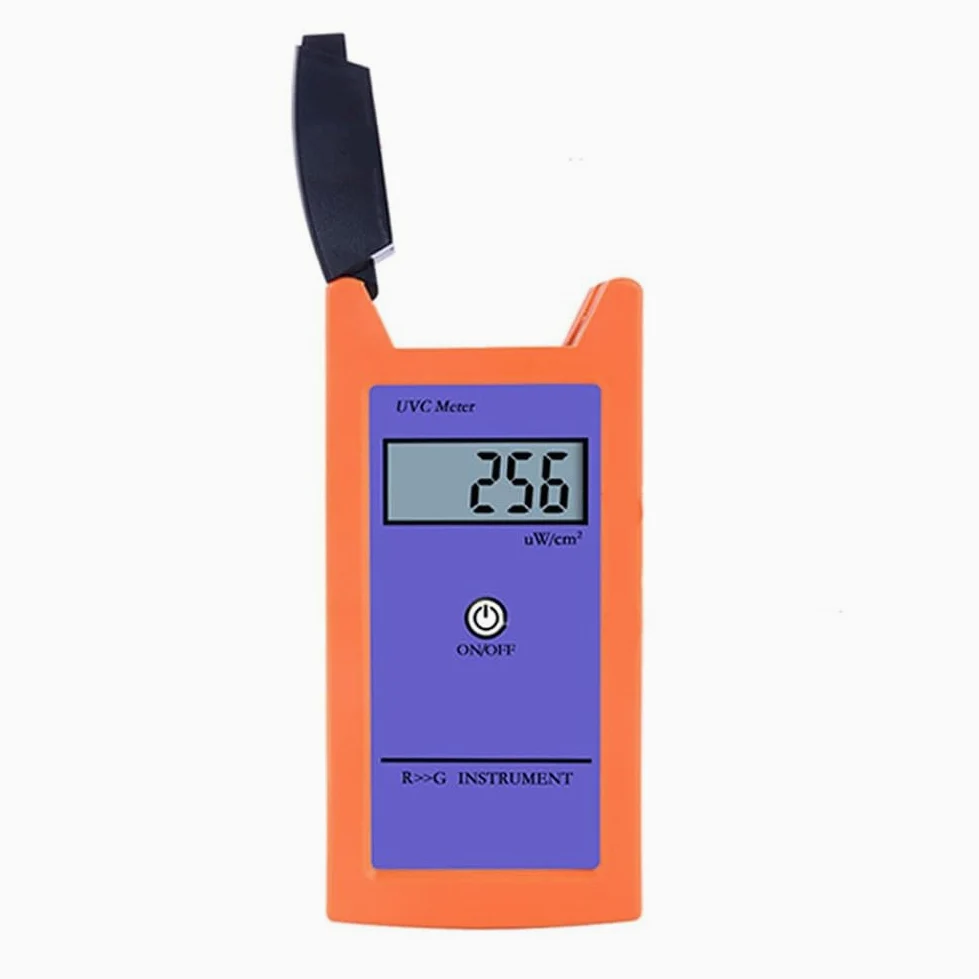 Medidor de luz UVC, probador de radiación UV, medidor digital UVC, rango de 220-280 nm, pantalla LCD, herramienta de medición precisa de lámpara de reptil