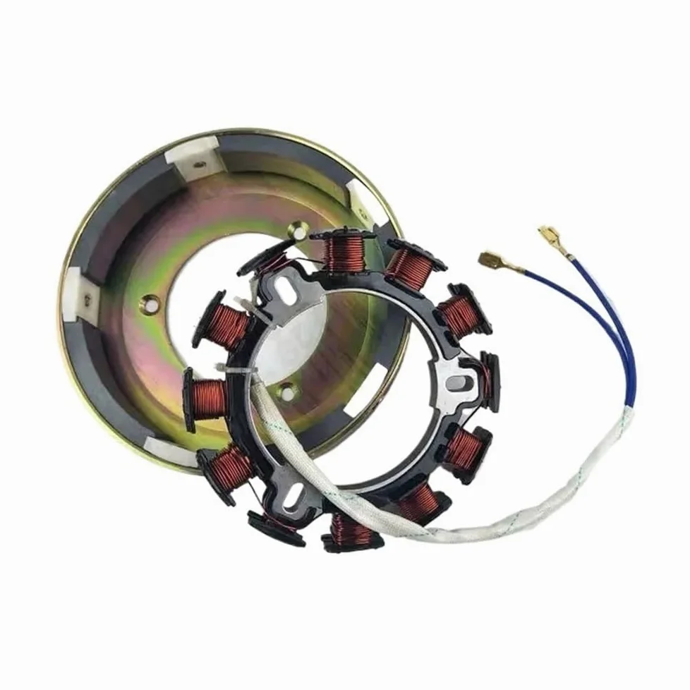 Bobina de Carga for generador de Volante de inercia con Motor diésel refrigerado por Aire, Compatible con bobinas de Potencia 170F, 173F, 178F, 186F y 188F.
