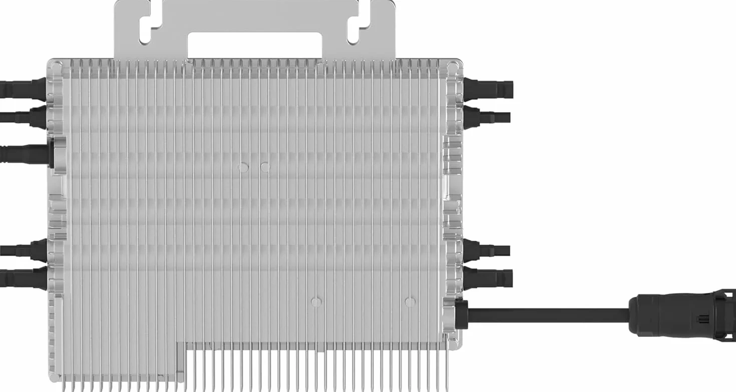 Deye SUN-M200G4-EU-Q0 - Microinversor de corriente (2000 W, 4 MPPT, IP67, compatible con VDE, con Ralais Solar PV con cable Schuko de 5 metros para centrales de balcones