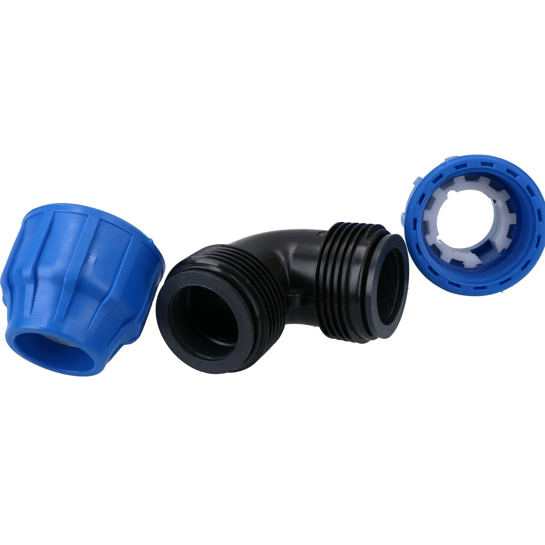 32 x 32 mm MDPE codo 90 grados compresión acoplamiento conector 10PK