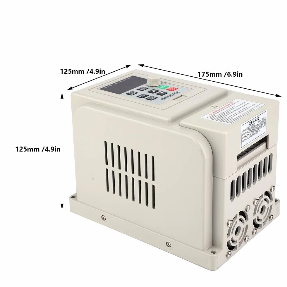 Potente inversor monofásico ,convertidor de frecuencia ,refrigeración de suelo ,filtro incorporado AT2 2200X de plástico y aluminio