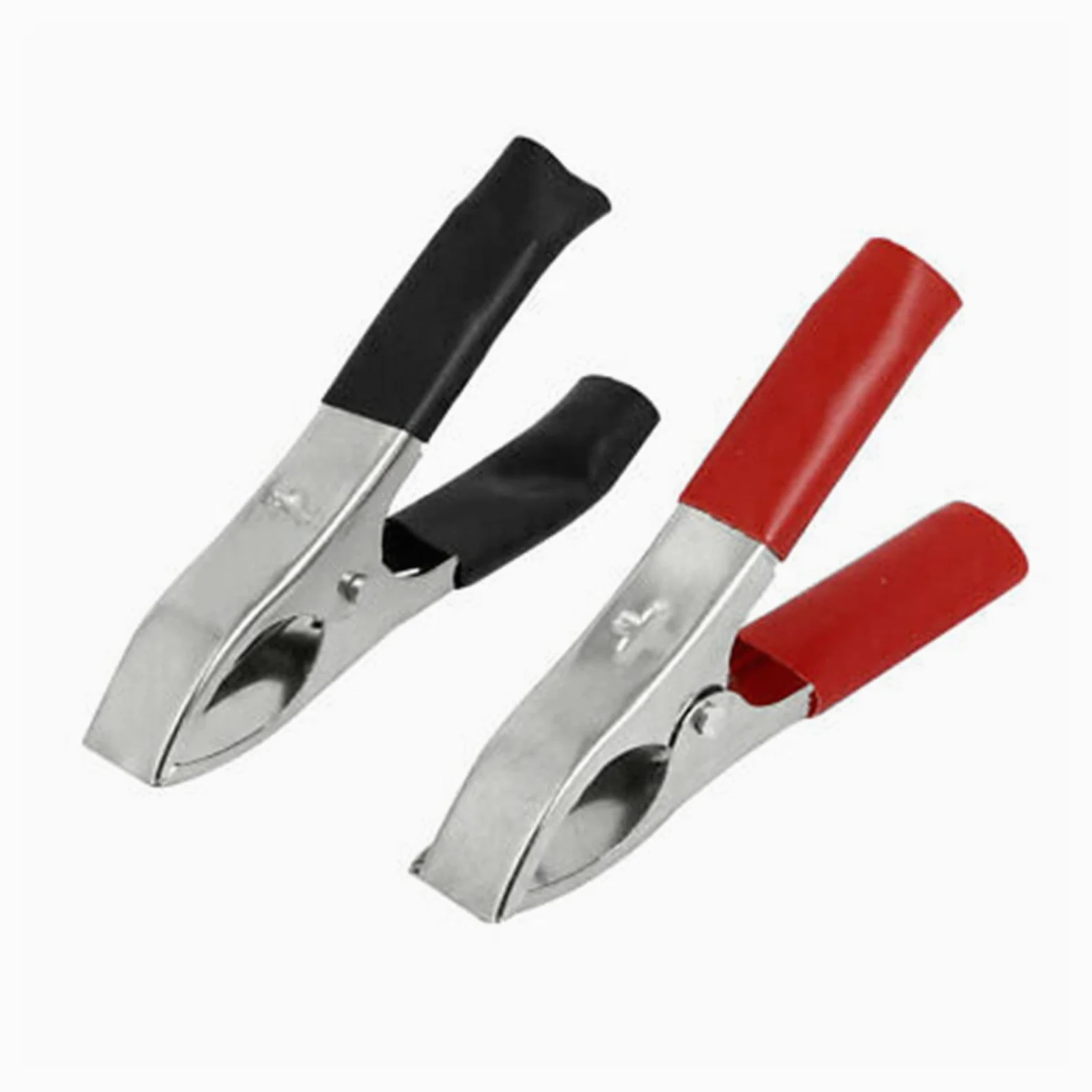 16 Clips aislados for batería de Coche, Abrazaderas de cocodrilo 30 A, Rojo y Negro.