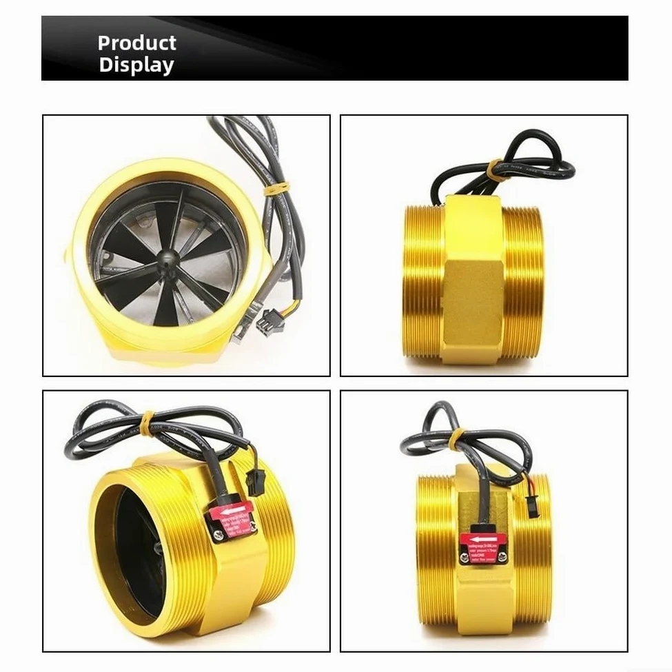 DN80 Sensor de flujo de agua de 3 pulgadas con mecanismo de turbina para recopilación precisa de datos de flujo para instalaciones de tratamiento de agua de riego