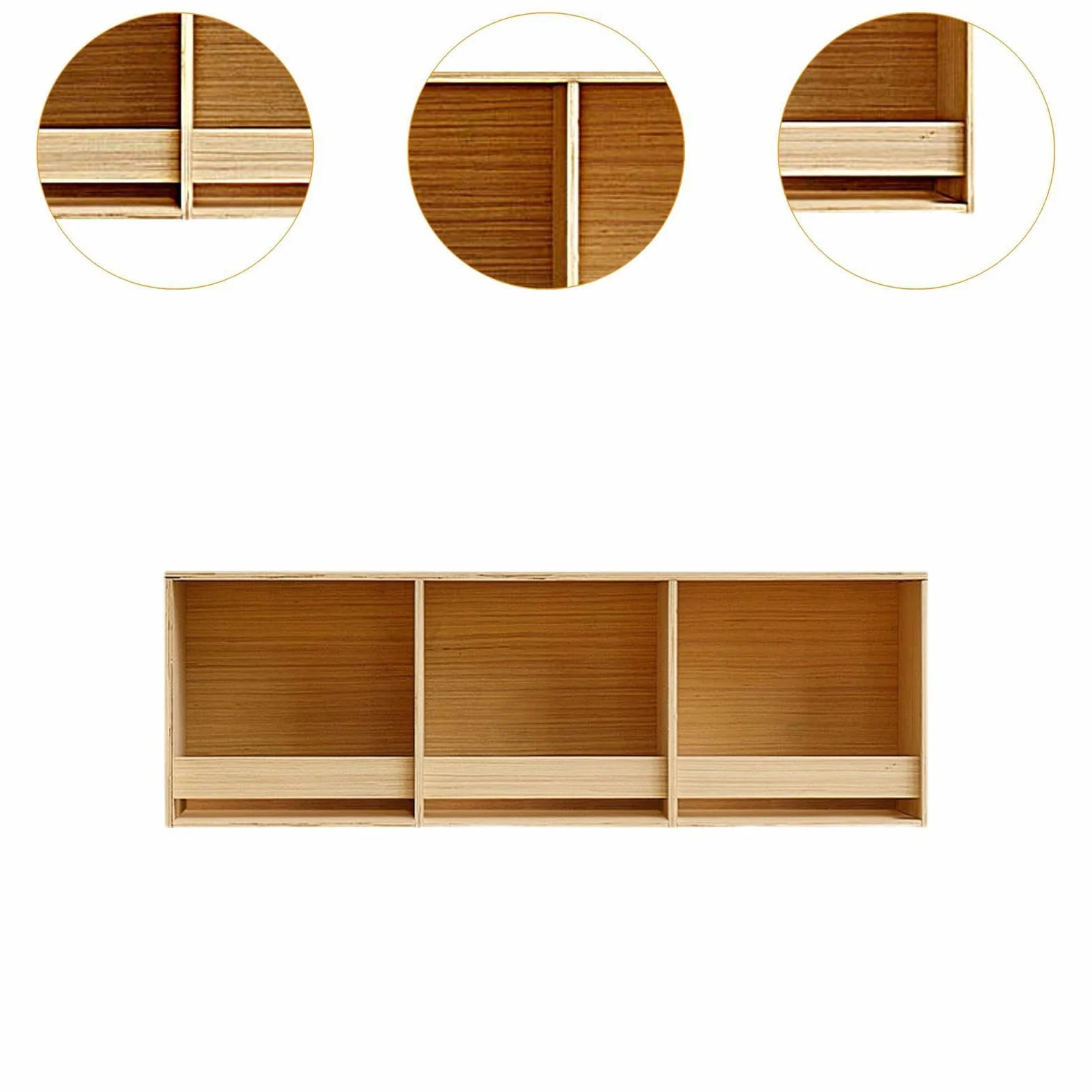 Caja de Cría de Madera para Periquitos, Comedero para Pájaros, Nido de Madera para Palomas, Pinzones, Canarios Y Periquitos, 3 Cuadrículas de 90 Cm X 30 Cm