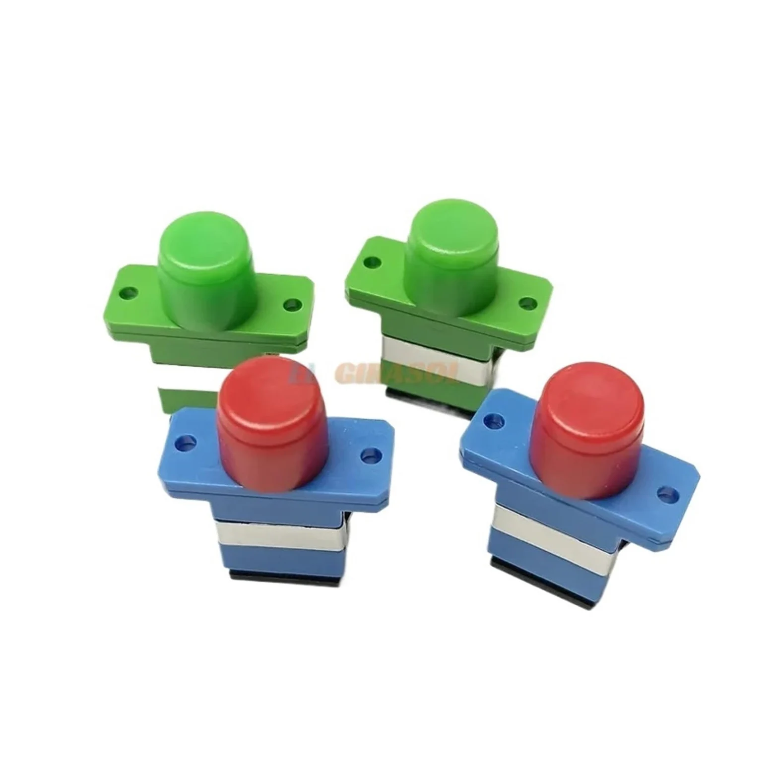 Adaptador de fibra óptica FC-SC UPC/conector de brida simple (10 piezas)(10PCS UPC blue)
