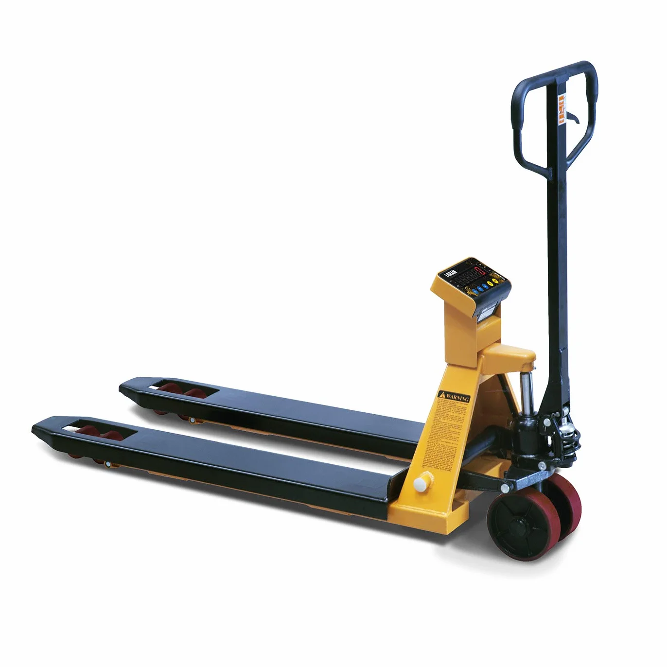 TCamel S Transpaleta Pesadora con Báscula para pesar Palets/Alta resolución/Pantalla LED/Batería recargable (2000 kg / 1 kg)