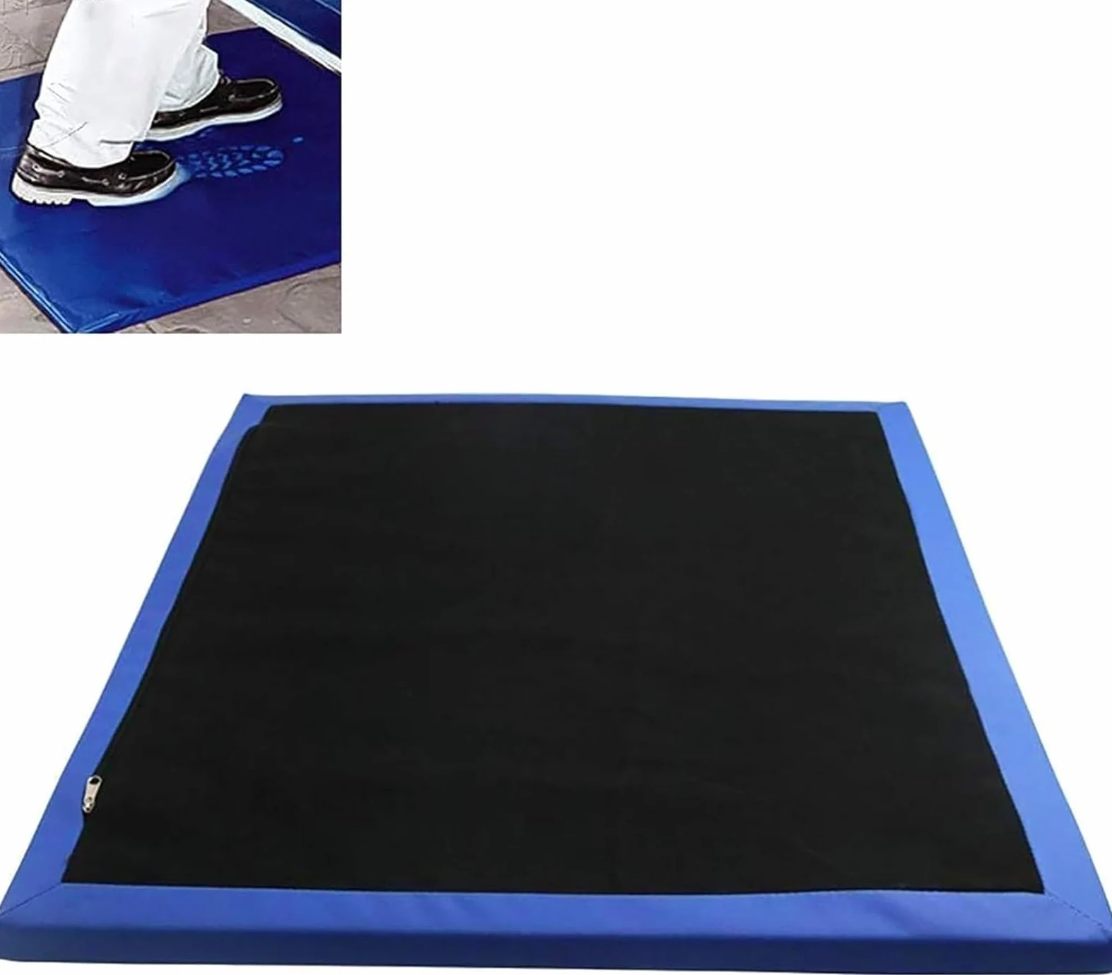 Alfombrilla desinfectante de zapatos para desinfección de pisos, tapete de entrada, tapete de inmersión, almohadilla de esponja para pies para hospital, laboratorio al aire libre, cría de animales