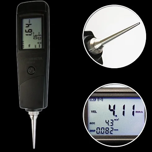 Vibration Meter Tester Analyzer (ACELERACIÓN, Velocidad, Desplazamiento) VM4