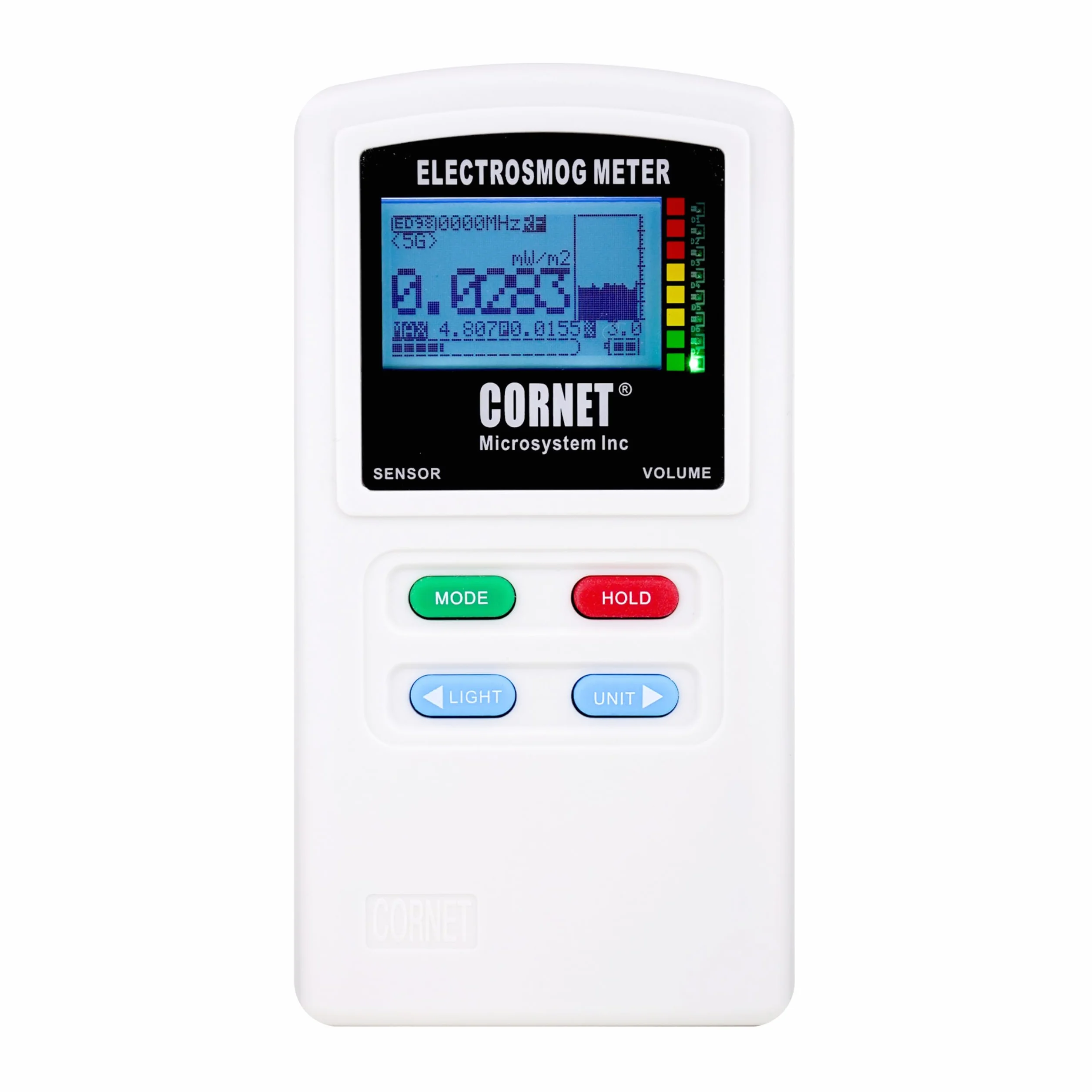 EMRSS Cornet ED88T Plus 5G, última versión, medidor trimodal: alta/baja frecuencia, electrosmog, medidor de intensidad de campo, con magnetómetro integrado