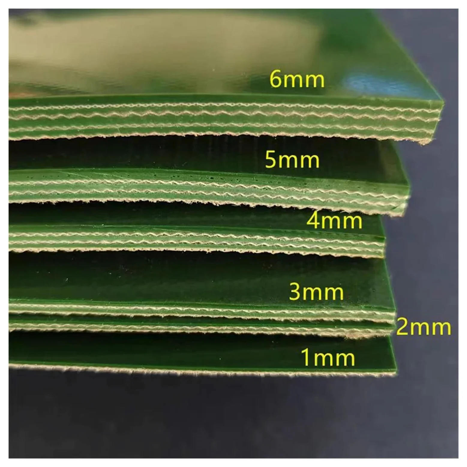 1 correa de transmisión | banda transportadora de transmisión verde de PVC de 600 mm-1050 mm industrial(900mm,5MM THICK -1PCS_70MM)