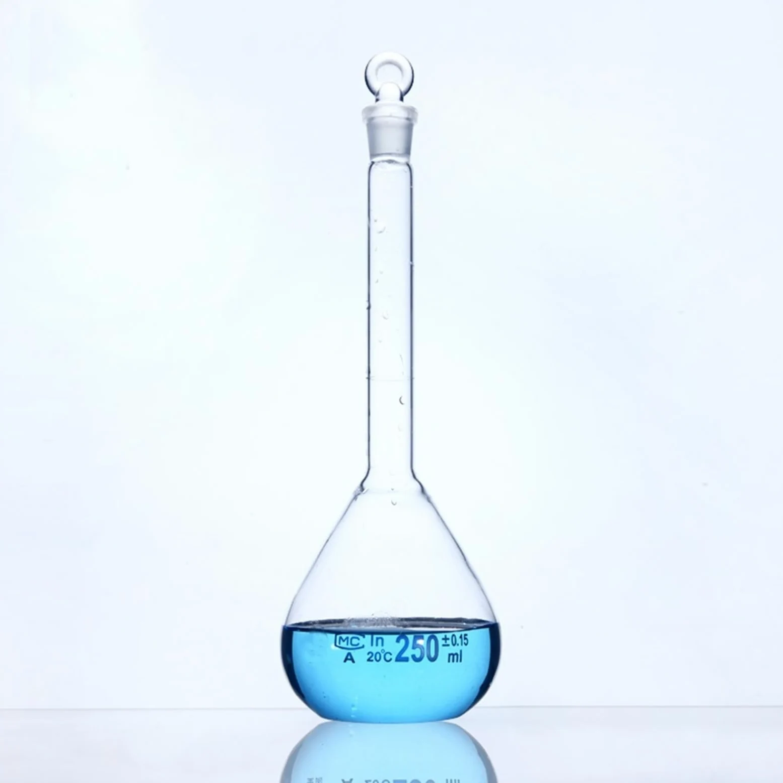 Matraz científico del juego, Paquete de 2 matraces volumétricos de vidrio de 25 ml a 1000 ml(1000mL 2 pieces)