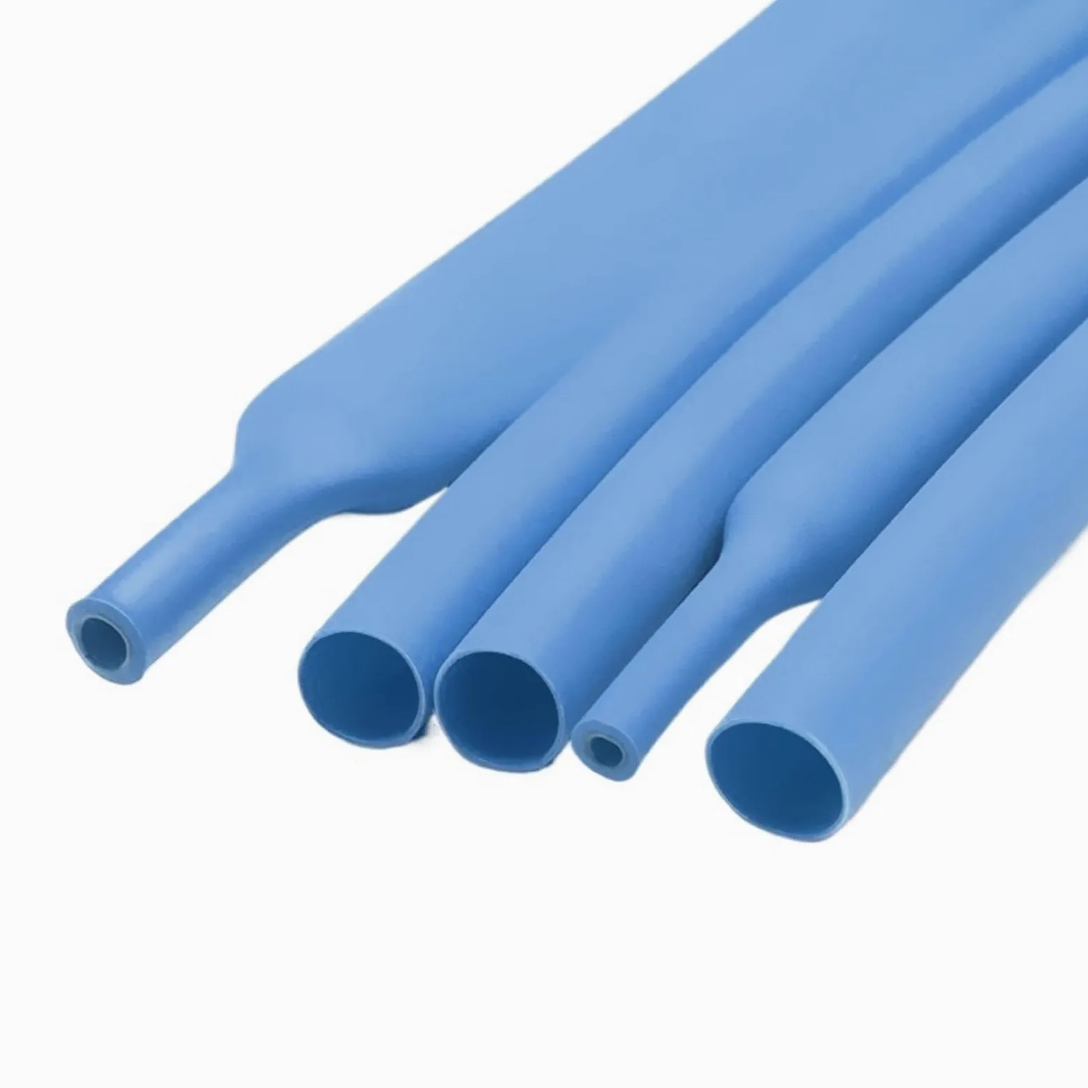 Tubo termorretráctil de poliolefina negro con pegamento, 100 metros/10 m, 3:1, con relación de contracción variada, adhesivo for cable.(Blue,15.4mm,10m)