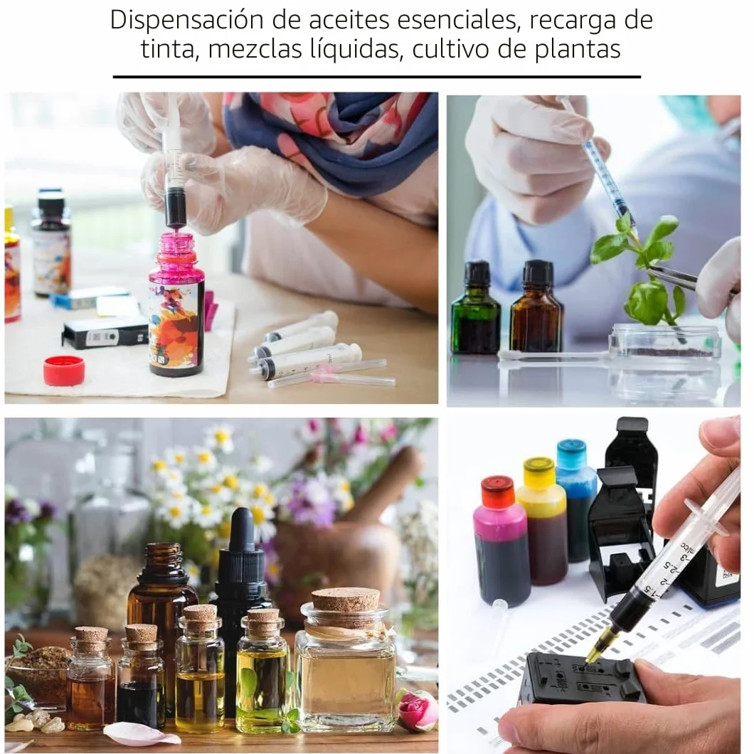 Tubos de plástico 1 ml/cc 31 g x 6 mm multiusos accesorios de laboratorio