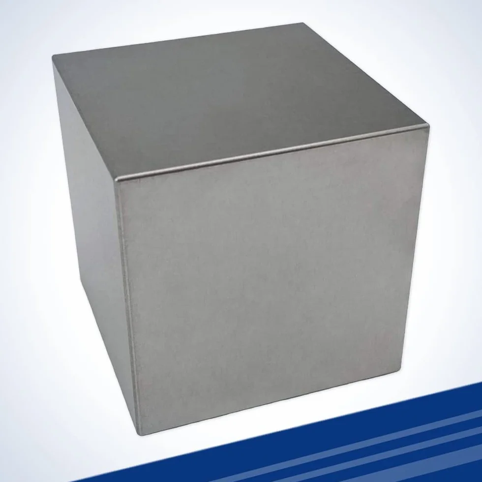 Cubo de tungsteno - 2 pulgadas - Gratis 1 pulgadas cubo de tungsteno con su compra.